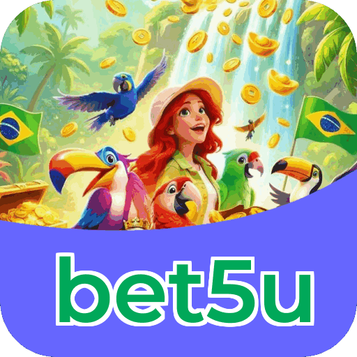 Interface do aplicativo bet5u mostrando jogos disponíveis no iOS e Android